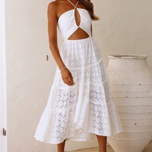 Hello Molly Been Good Maxi Dress White